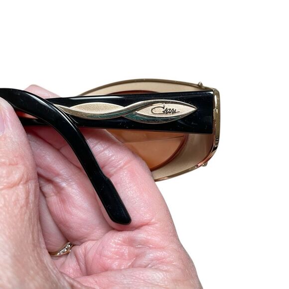 Vintage Cazal Y2K Hip-hop Gold Leopard Sunglass FRAMES‎ ONLY Germany model 911 main image 8